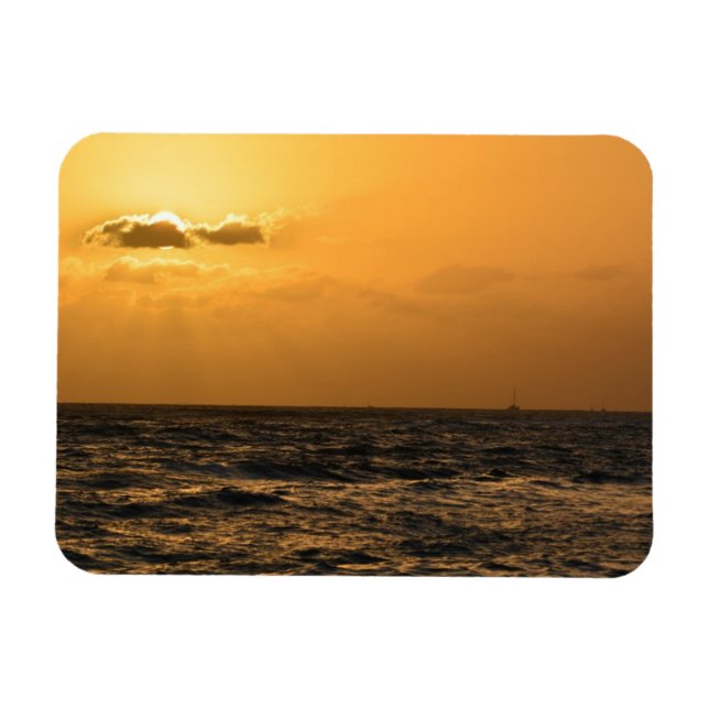 Magnet Flexible Coucher de soleil à Hawaii (Horizontal)