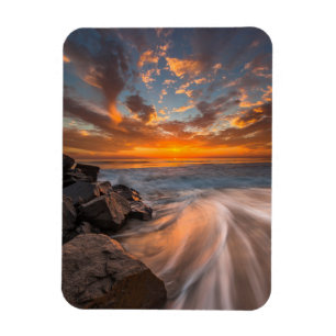 Magnet Flexible Coucher de soleil depuis la plage de Tamarach
