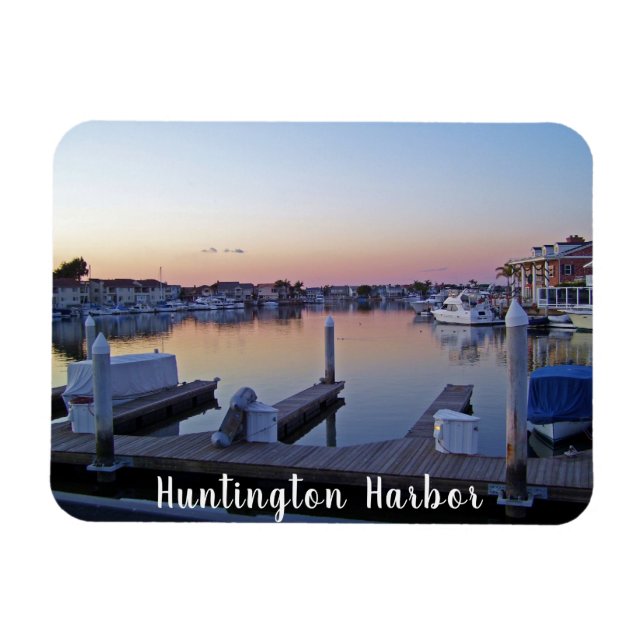 Magnet Flexible Coucher de soleil du port de Huntington (Horizontal)
