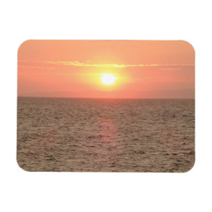 Magnet Flexible Coucher de soleil sur l'aimant Sea 3"x4"