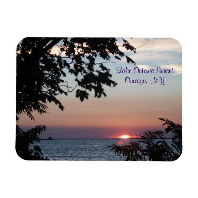 Magnet Flexible Coucher De Soleil Sur Le Lac Ontario (Horizontal)