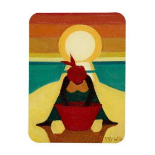 Magnet Flexible Coucher du soleil africain 2009