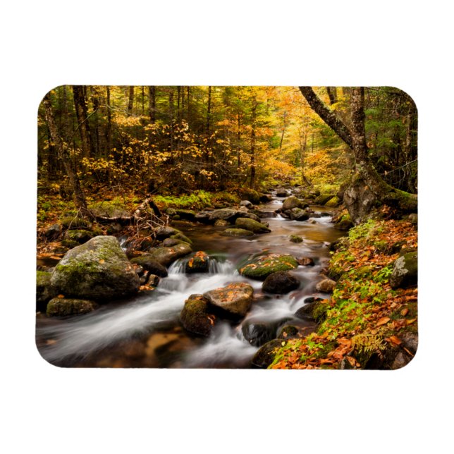 Magnet Flexible Couleur d'automne Jefferson Brook | Montagnes Blan (Horizontal)
