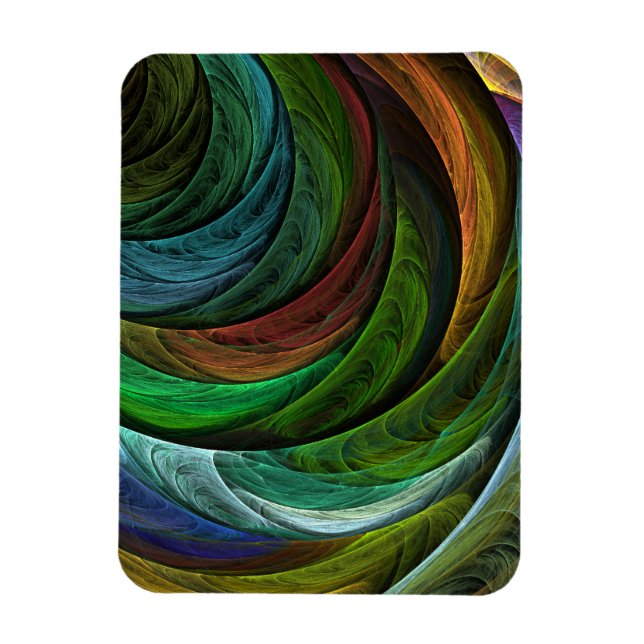 Magnet Flexible Couleur Gloire Moderne Art Abstrait Motif Élégant (Vertical)