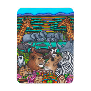 Magnet Flexible Couleurs d'aimant de safari de l'Afrique