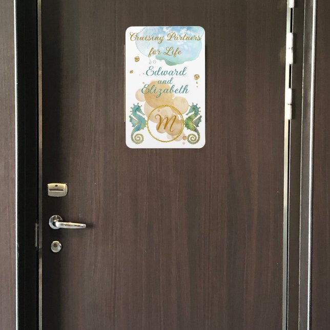 Magnet Flexible Couple's Cruising Partners for Life Seahorses (Créateur téléchargé)