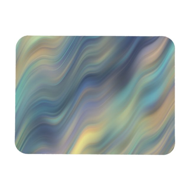 Magnet Flexible Courants Pastel Abstraits (Horizontal)