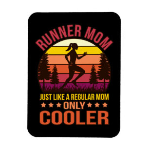 Magnet Flexible Coureur Maman Définition Moitié Marathon Coureur