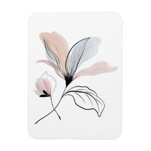 Magnet Flexible Coussin jeté à fleurs aquarelle