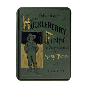 Magnet Flexible Couverture des "aventures de Huckleberry Finn" par