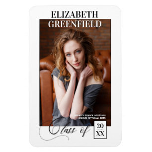 Magnet Flexible Couverture du magazine Faire-part de graduation mo