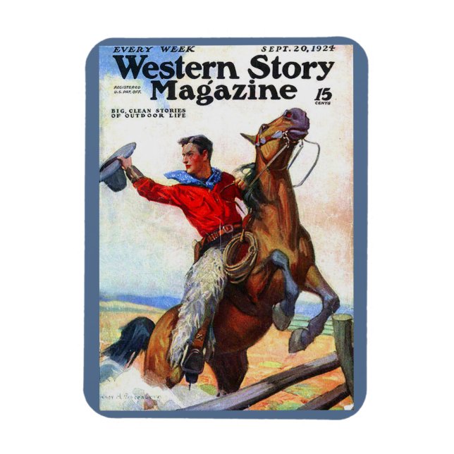 Magnet Flexible Couverture du magazine Western Story 1924 (Vertical)