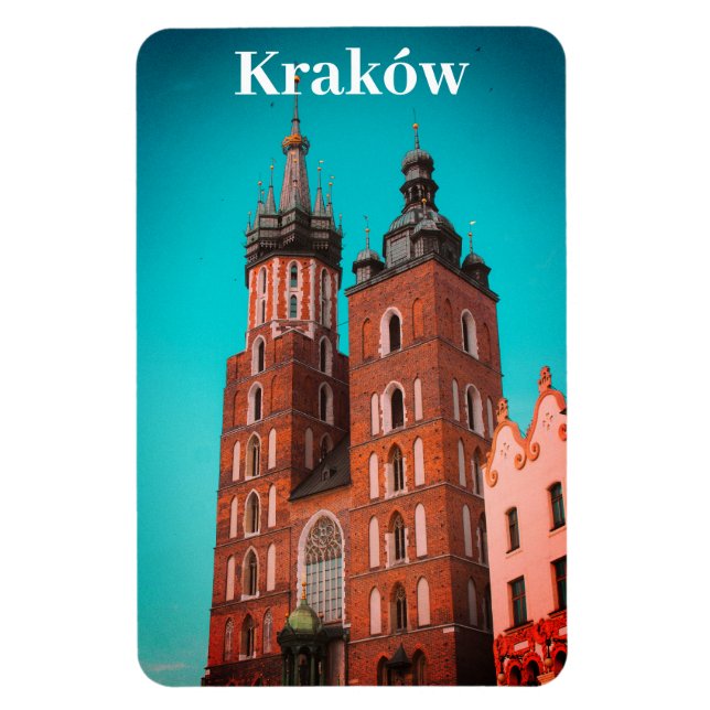 Magnet Flexible Cracovie Europe Pologne Polska Vieille Ville (Vertical)