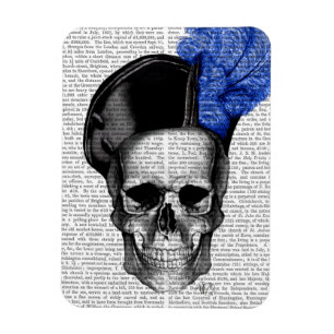 Magnet Flexible Crâne avec le casquette bleu