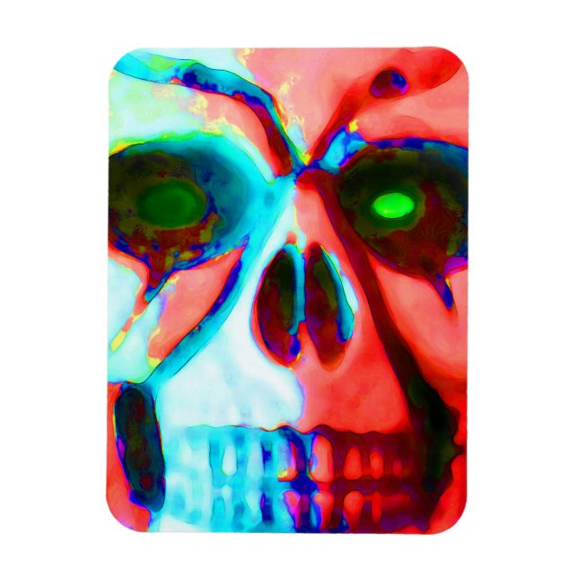 Magnet Flexible crâne d'halloween (Vertical)