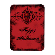 Crâne rouge gothique