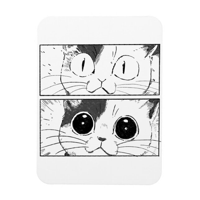 Magnet Flexible Création drôle de chat (Vertical)