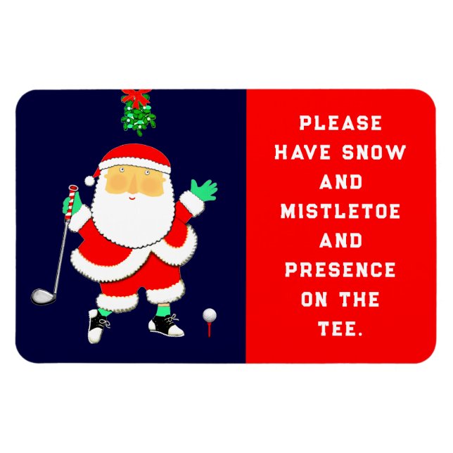 Magnet Flexible Creative Golf Christmas (Horizontal)
