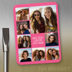 Magnet Flexible Créer un collage de photos personnalisé avec 8 pho