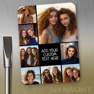 Magnet Flexible Créer un collage de photos personnalisé avec 8 pho