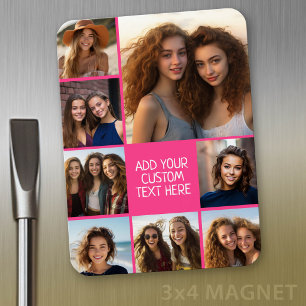 Magnet Flexible Créer un collage photo personnalisé avec 8 photo