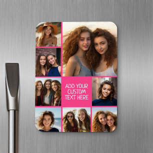 Magnet Flexible Créer un collage photo personnalisé avec 8 photo