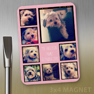 Magnet Flexible Créer un collage photo personnalisé avec 8 photos