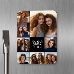Magnet Flexible Créer un collage photo personnalisé avec 8 photos
