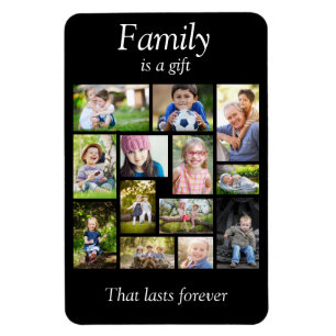 Magnet Flexible Créez Votre Propre Collage Multi-Photos Noir Blanc