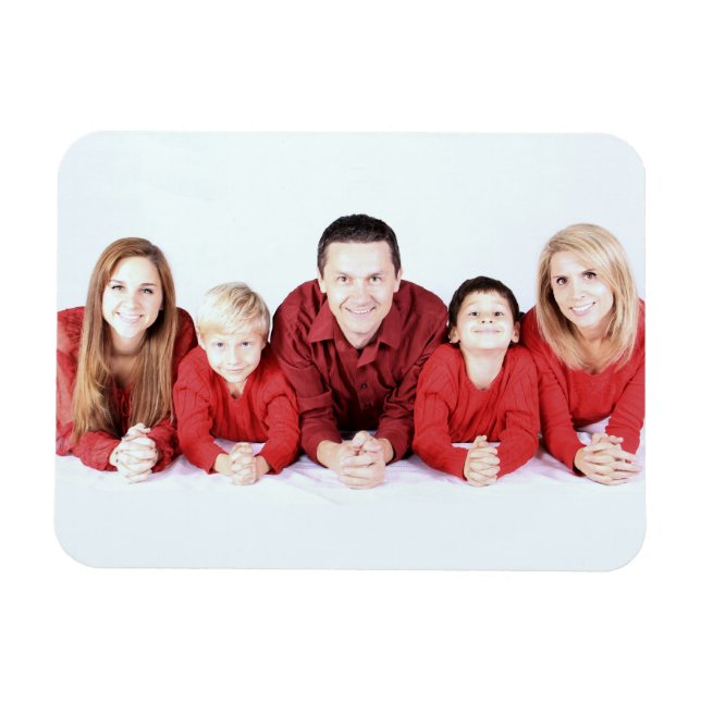 Magnet Flexible Créez votre propre modèle photo familial (Horizontal)