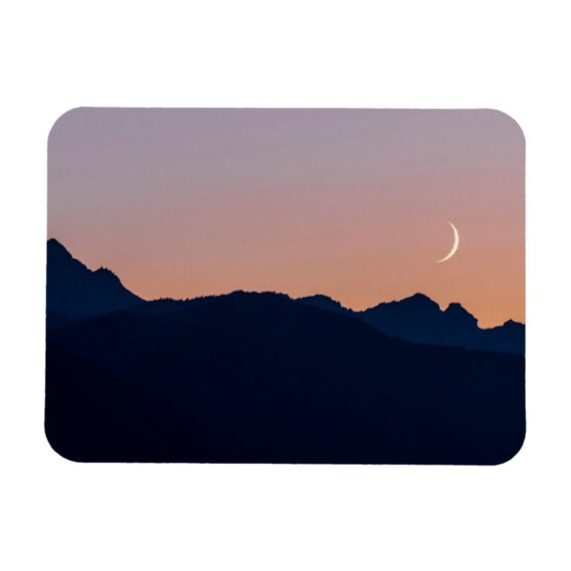 Magnet Flexible Crescent Moon & Vénus | Seabeck, Washington (Horizontal)
