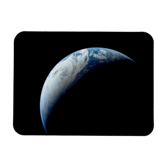 Magnet Flexible Crescent Terre De La Mission Apollo 4. (Horizontal)