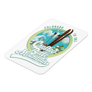 Magnet Flexible Crested Butte Mountain Colorado Ski logo