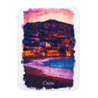 Crète Grèce île grecque aquarelle peinture