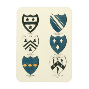 Magnet Flexible Crêtes de famille de diverses Chambres anglaises