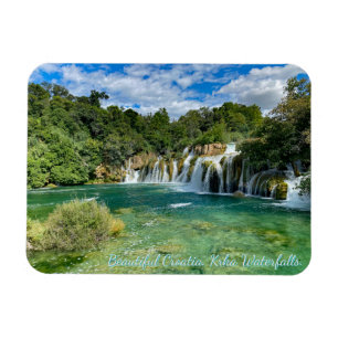 Magnet Flexible Croatie, vue panoramique éloignée des cascades de
