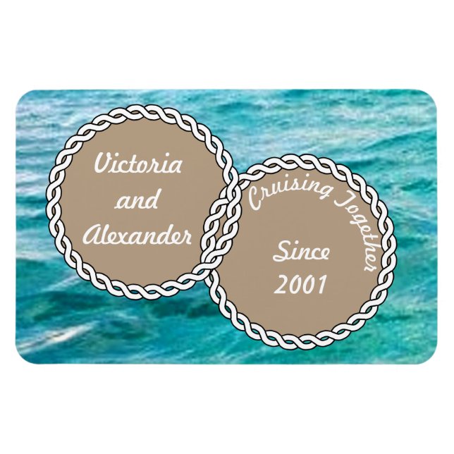 Magnet Flexible Croisière Ensemble Depuis Stateroom Porte Marker (Horizontal)