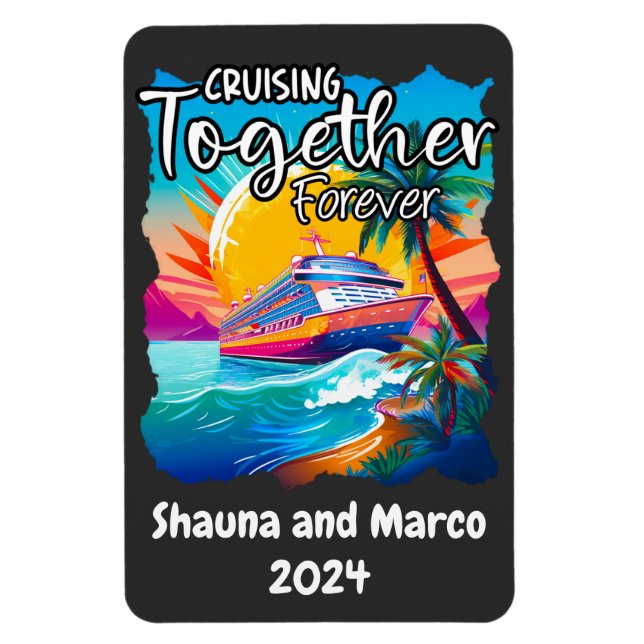 Magnet Flexible Croisière ensemble pour toujours Croisière Couple  (Vertical)