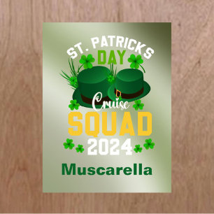 Magnet Flexible Croisière personnalisée de la Saint-Patrick Squad