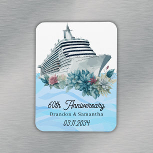 Magnet Flexible Croisière sur mesure 60e anniversaire de Mariage K