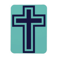 Croix chrétienne bleue différentes variantes