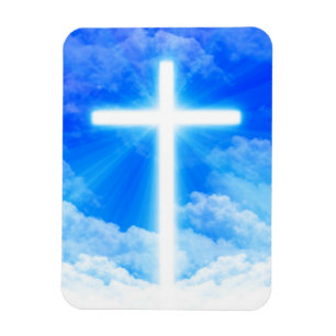 Magnet Flexible Croix de lumière Jésus-Christ chrétien personna