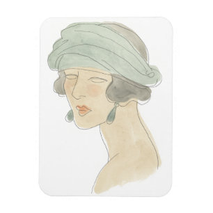 Magnet Flexible Croquis de mode d'aileron - portrait