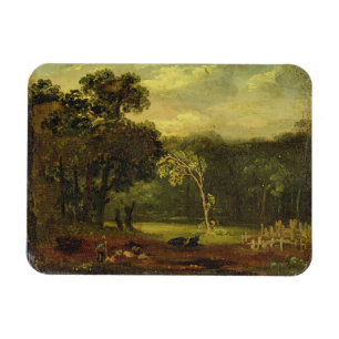 Magnet Flexible Croquis de nature en parc de Sion, 1819 (huile sur