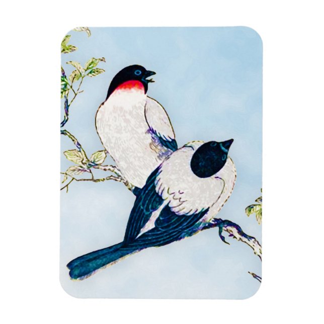 Magnet Flexible Croquis d'encre japonaise vintage (Vertical)