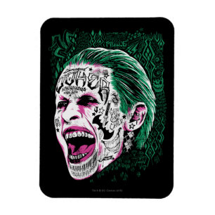 Magnet Flexible Croquis riant de tête de joker du peloton   de