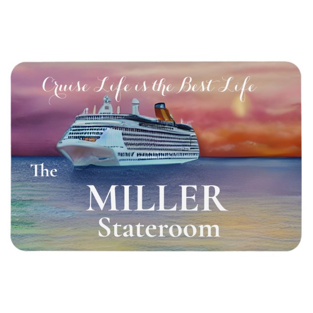 Magnet Flexible Cruise Life est la meilleure vie Stateroom Door Ma (Horizontal)