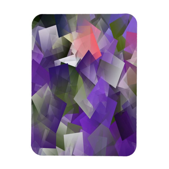 Magnet Flexible Cubes de glace violette.. (Vertical)