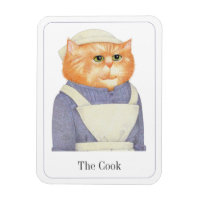 CUISINER CAT 3x4 Aimant flexible + Texte II