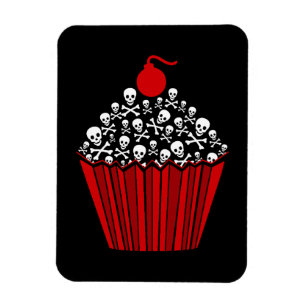 Magnet Flexible Cupcake crâne